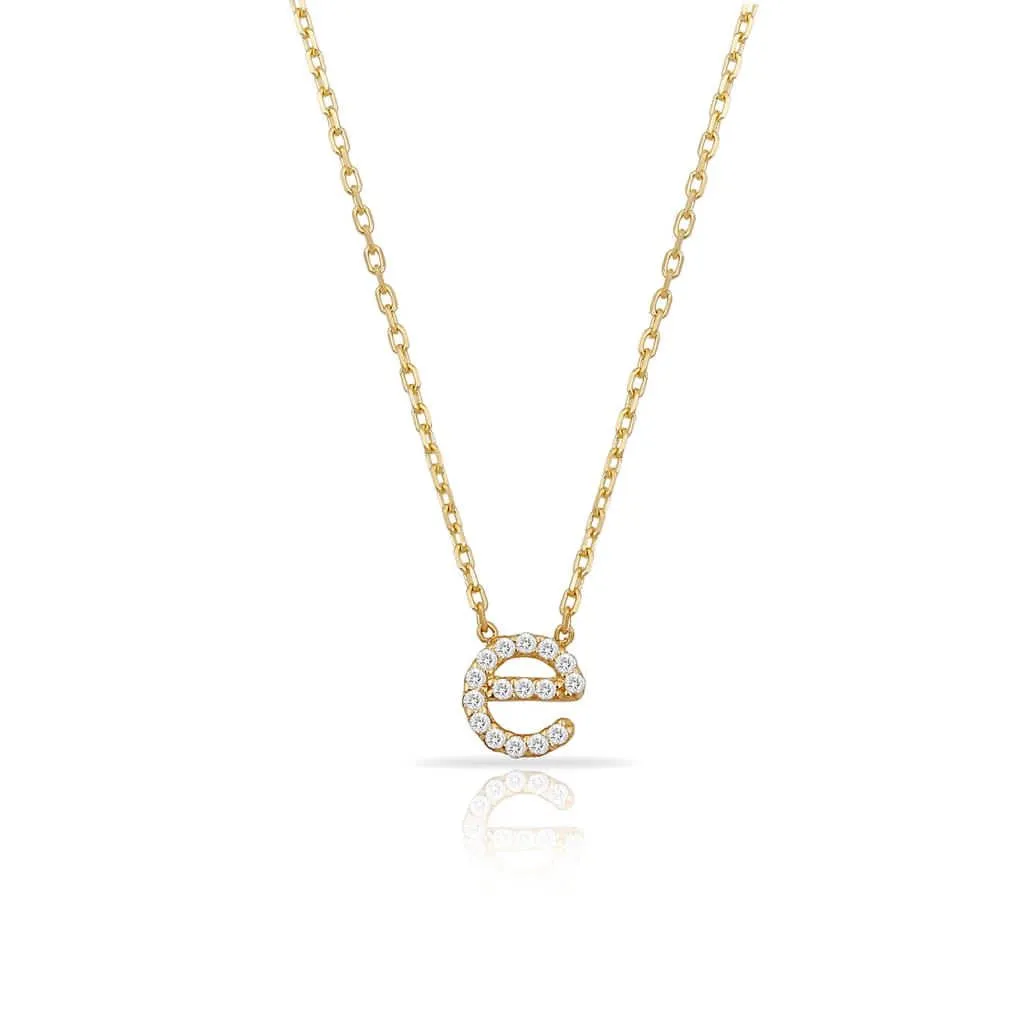 14k Gold Initial Necklace