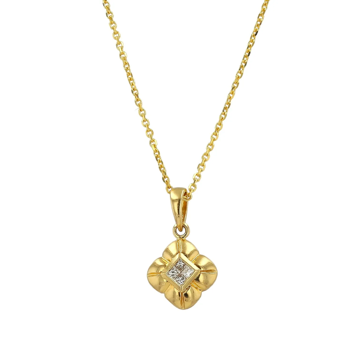 14K Yellow Gold Fancy Diamond Set