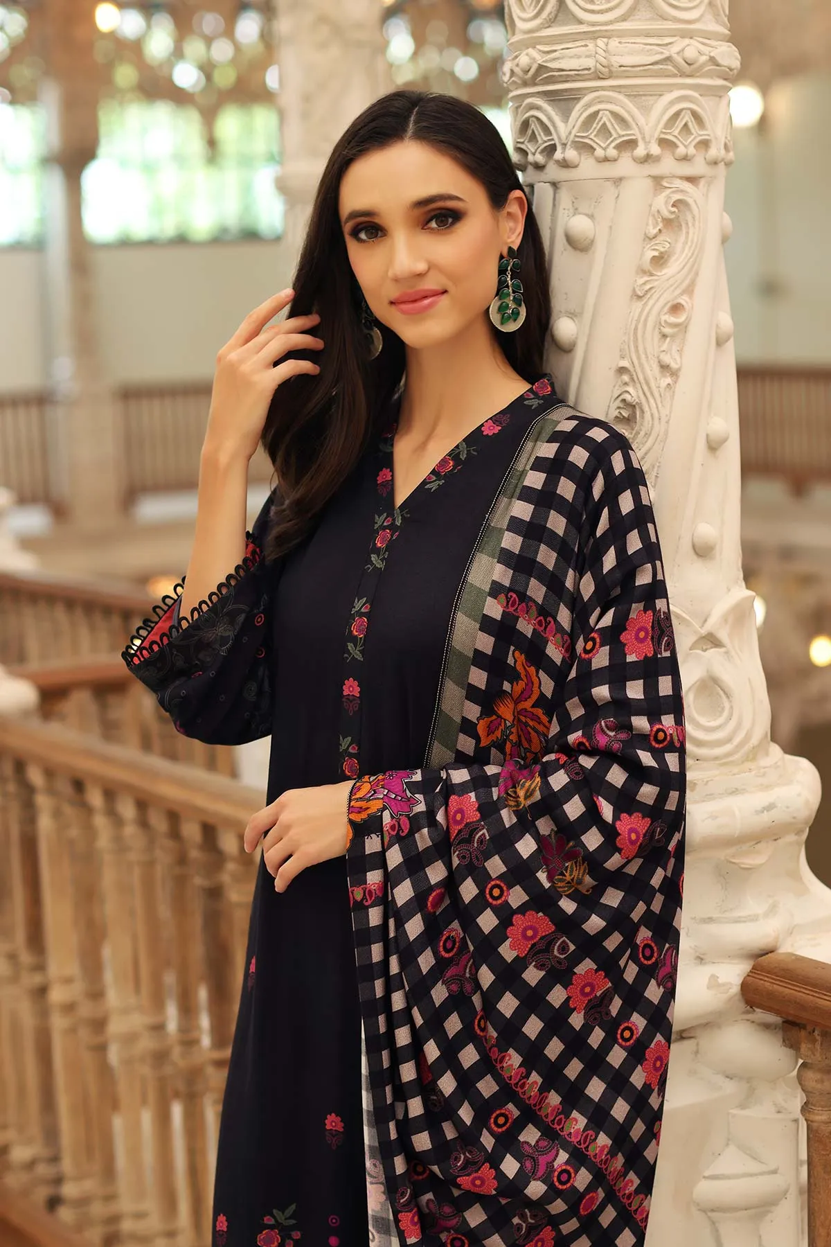 3-Pc Charizma Printed Suits With Printed Marina Shawls CPW22-01