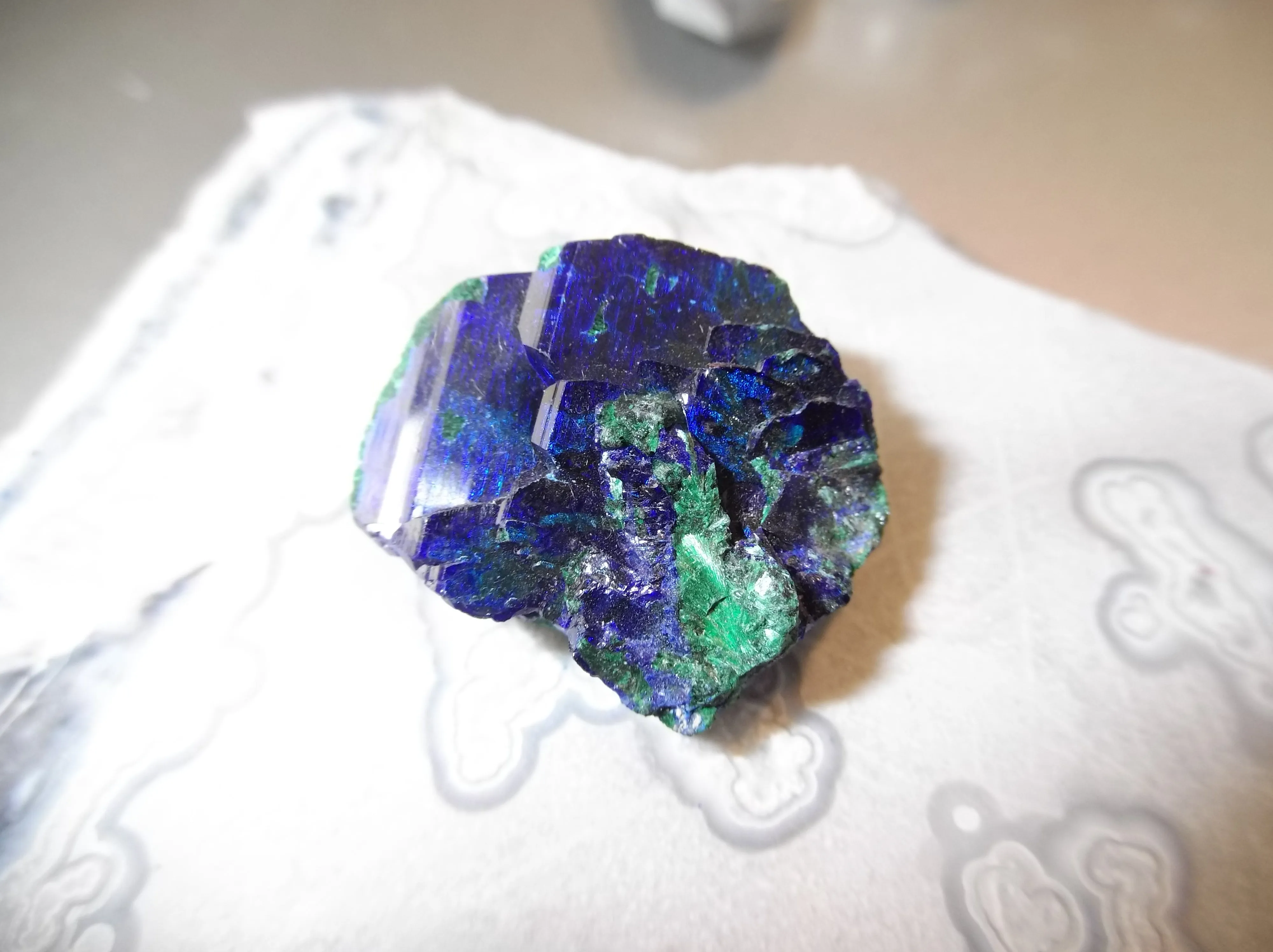 59.3ct TOP QUALITY GEM AZURITE VAR. MALACHITE