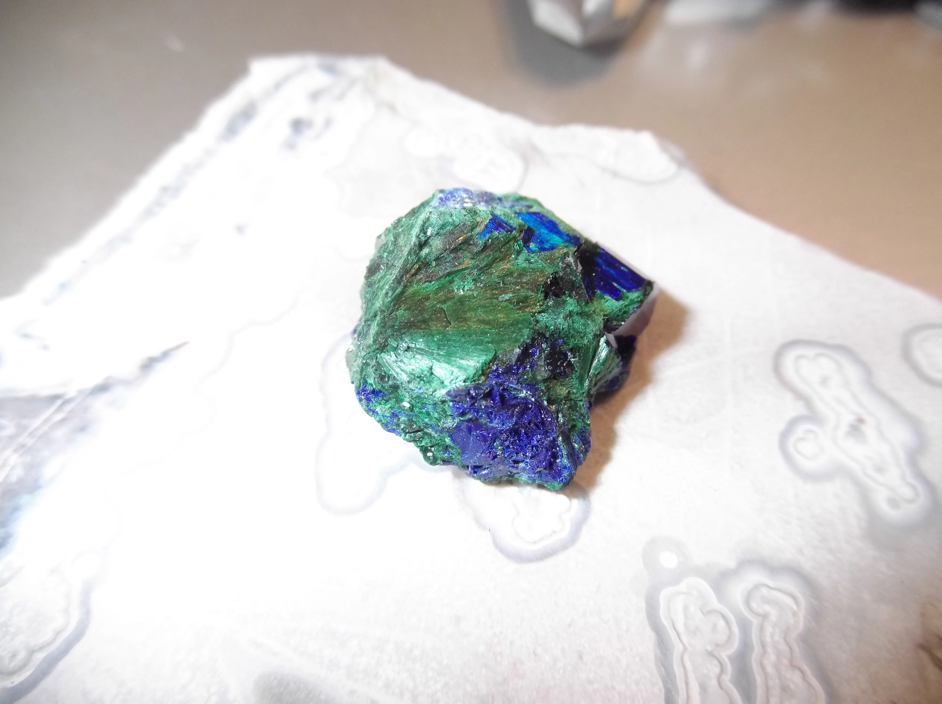 59.3ct TOP QUALITY GEM AZURITE VAR. MALACHITE