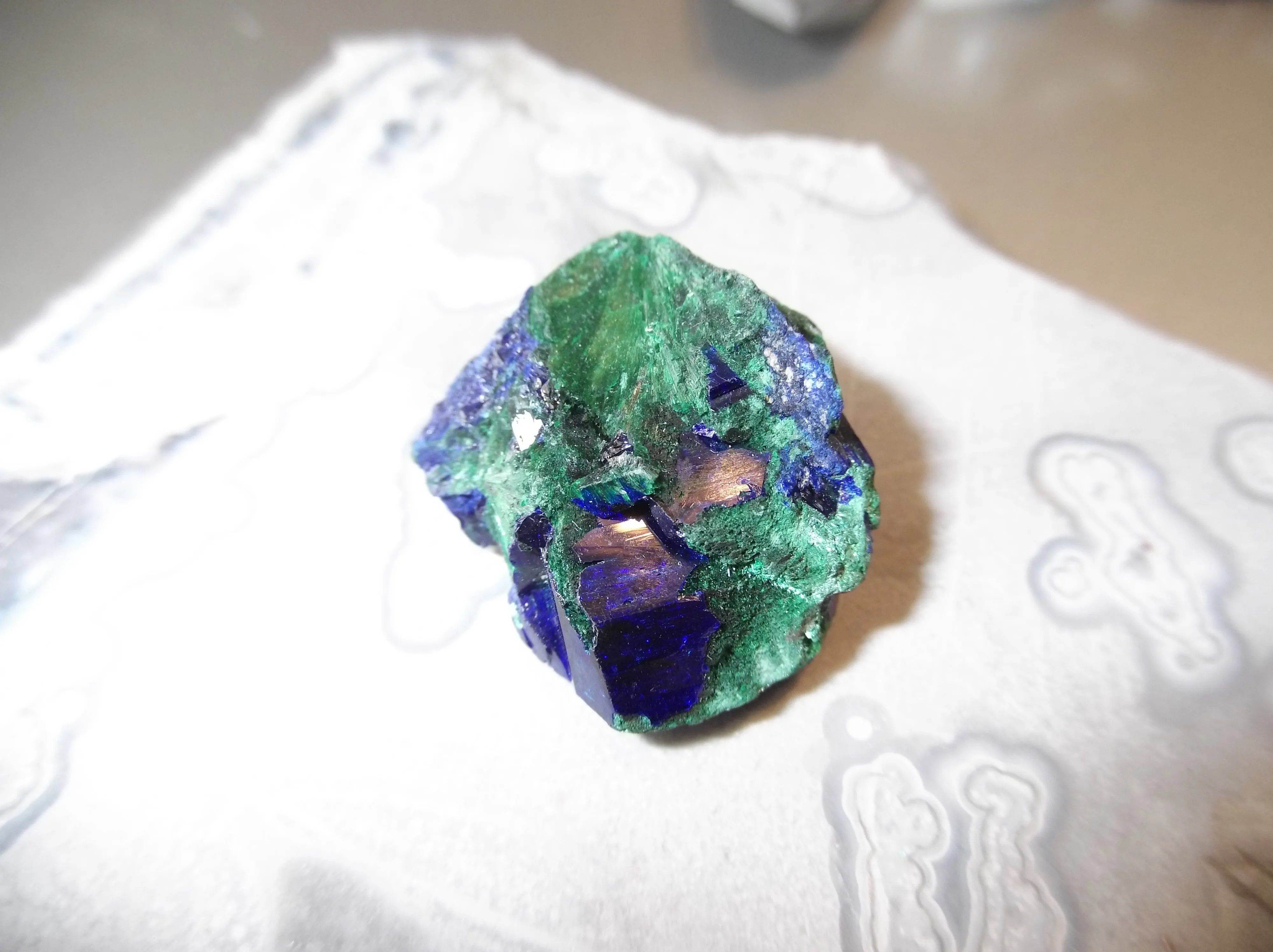 59.3ct TOP QUALITY GEM AZURITE VAR. MALACHITE