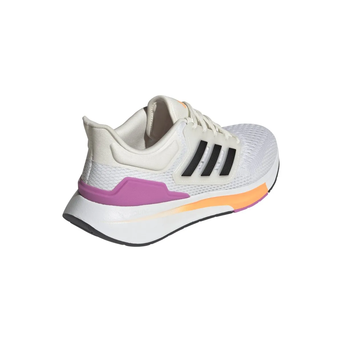 ADIDAS WOMEN'S EQ21 RUN WHITE/LILAC SHOES