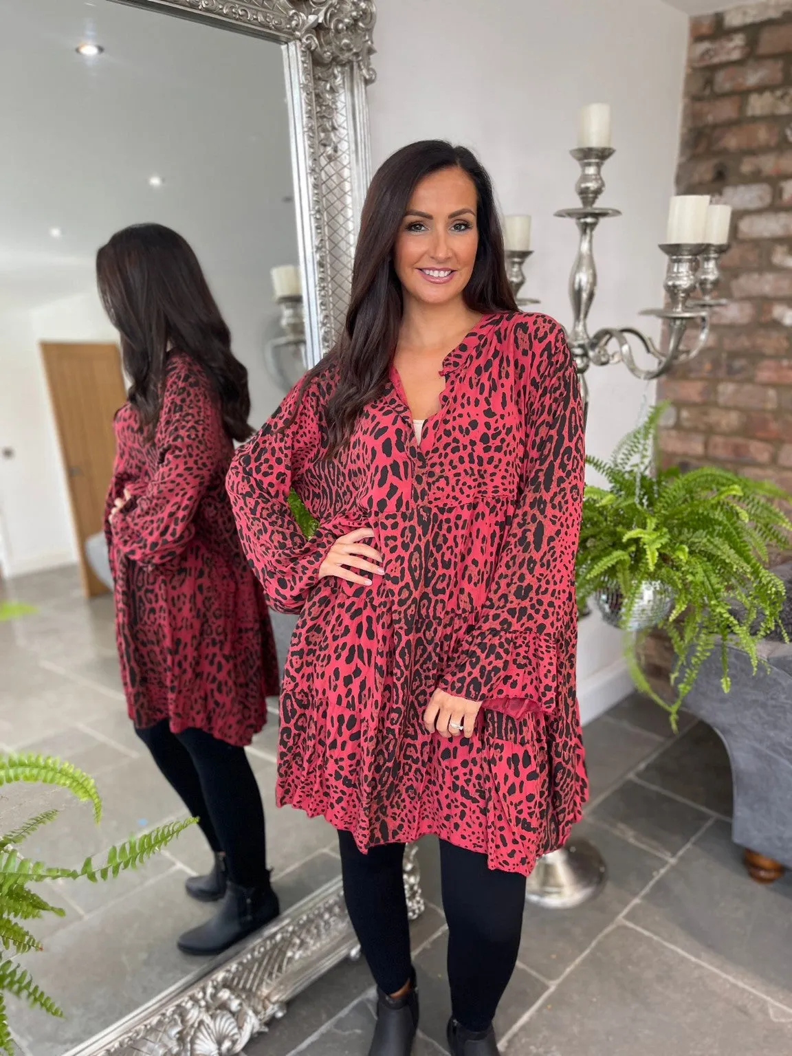 Animal Print Tunic Willow