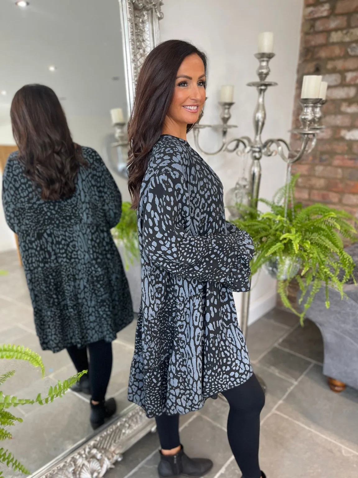 Animal Print Tunic Willow