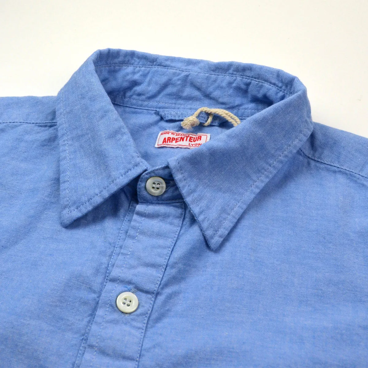 Arpenteur - Grand-Père Popover Shirt - Blue Chambray