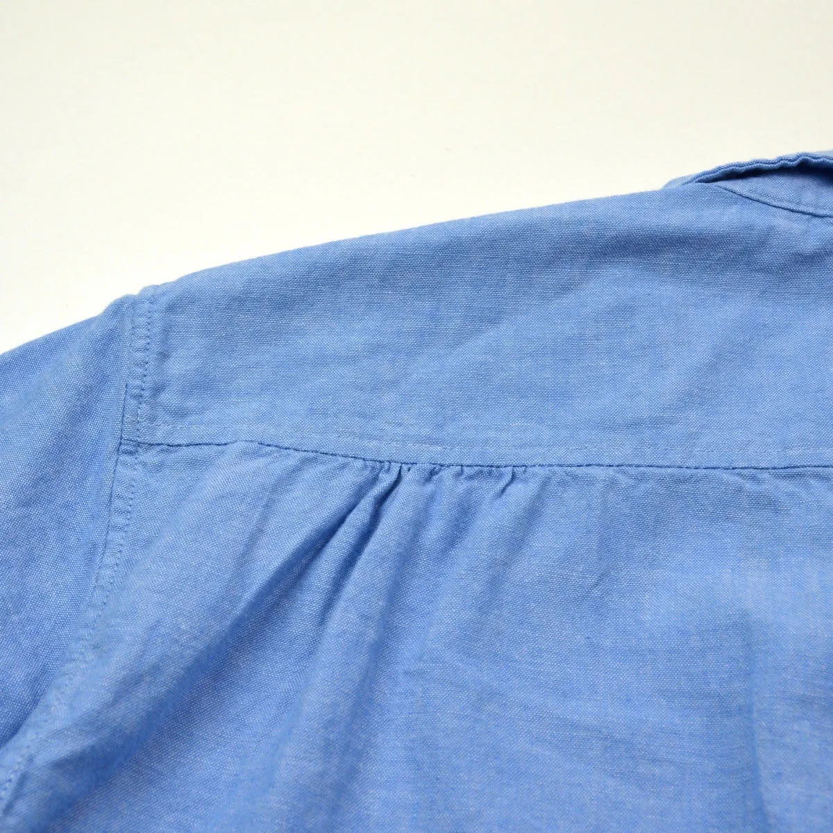 Arpenteur - Grand-Père Popover Shirt - Blue Chambray