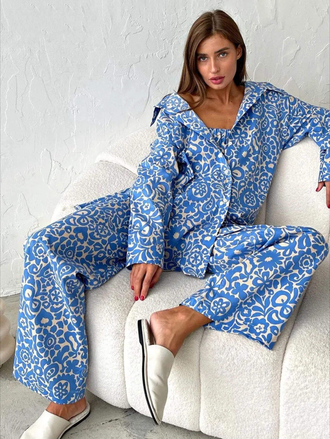 Ashore Shop Womens Loose Print 3 Piece Set Women Outfit Elegant