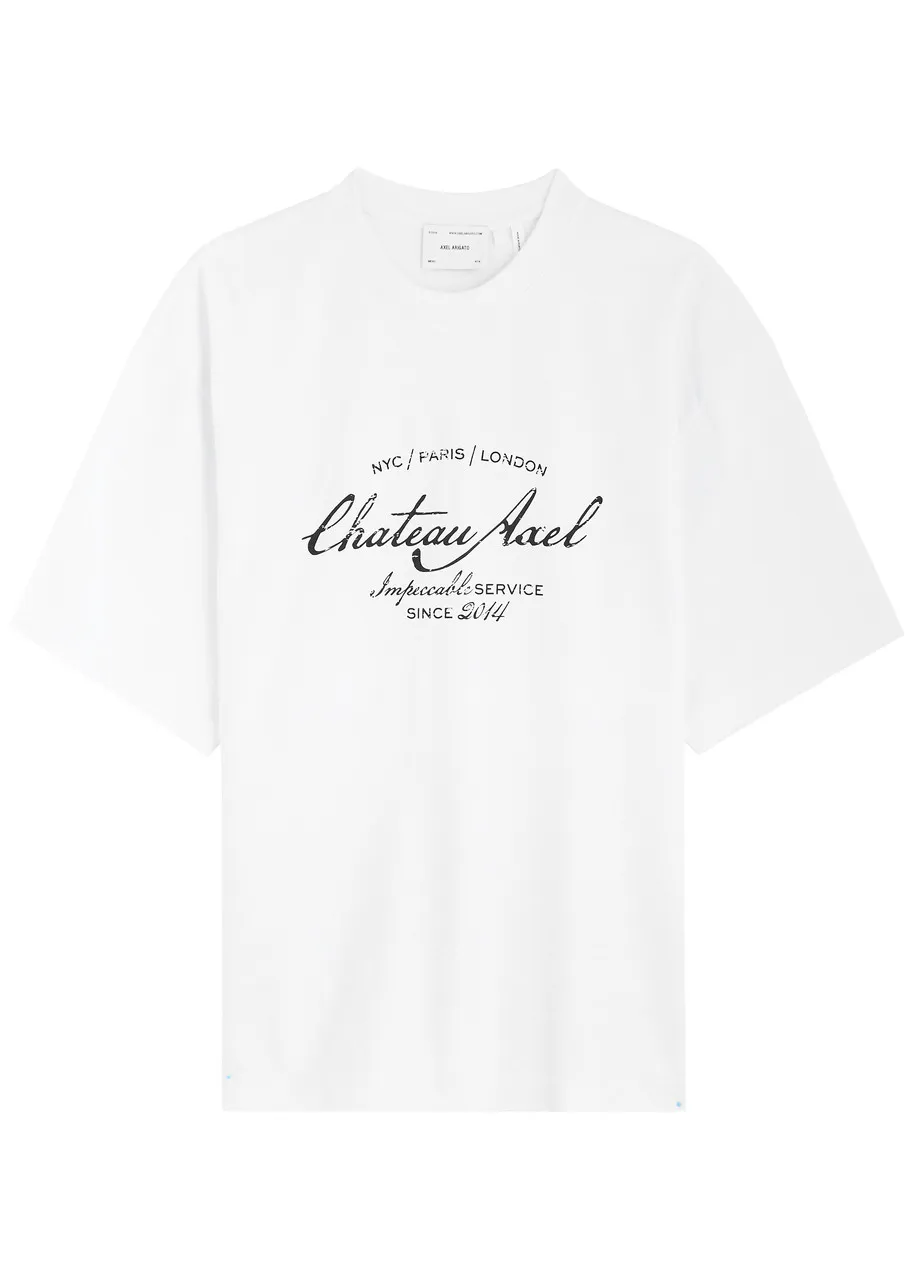 AXEL ARIGATO Château Axel logo cotton T-shirt  -                         -                     -                