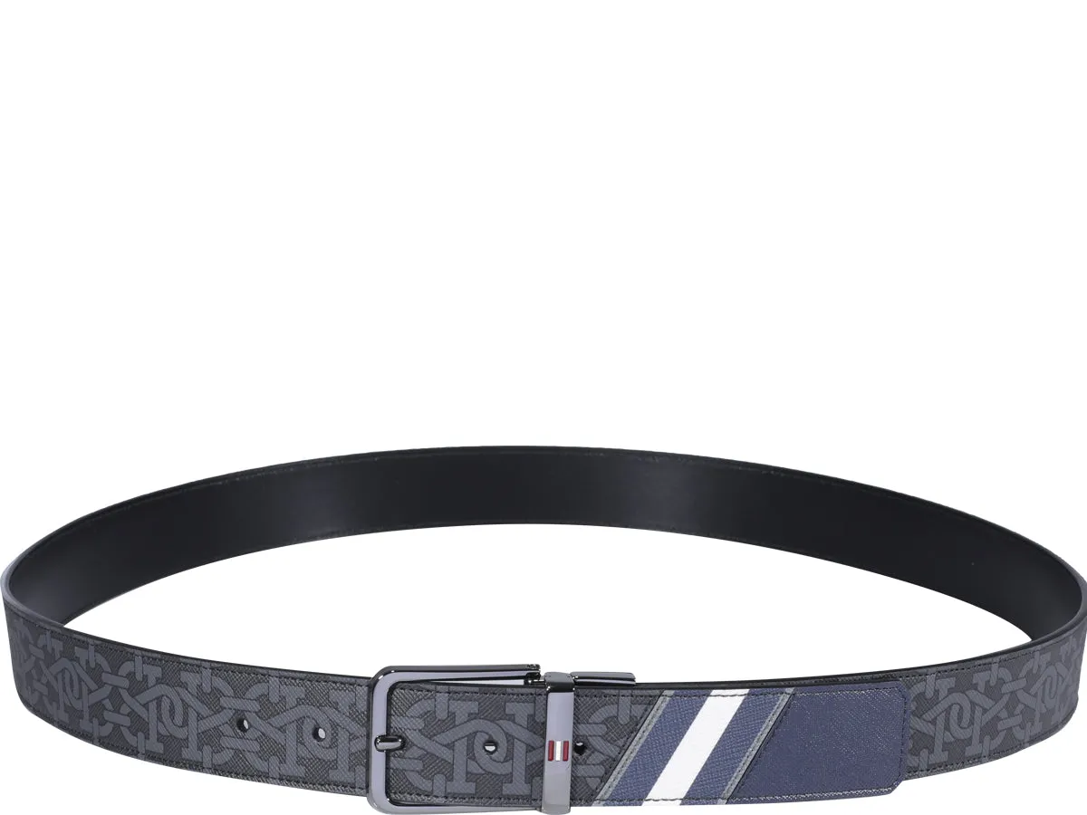 Bally Logo Buckle Reversible Belt