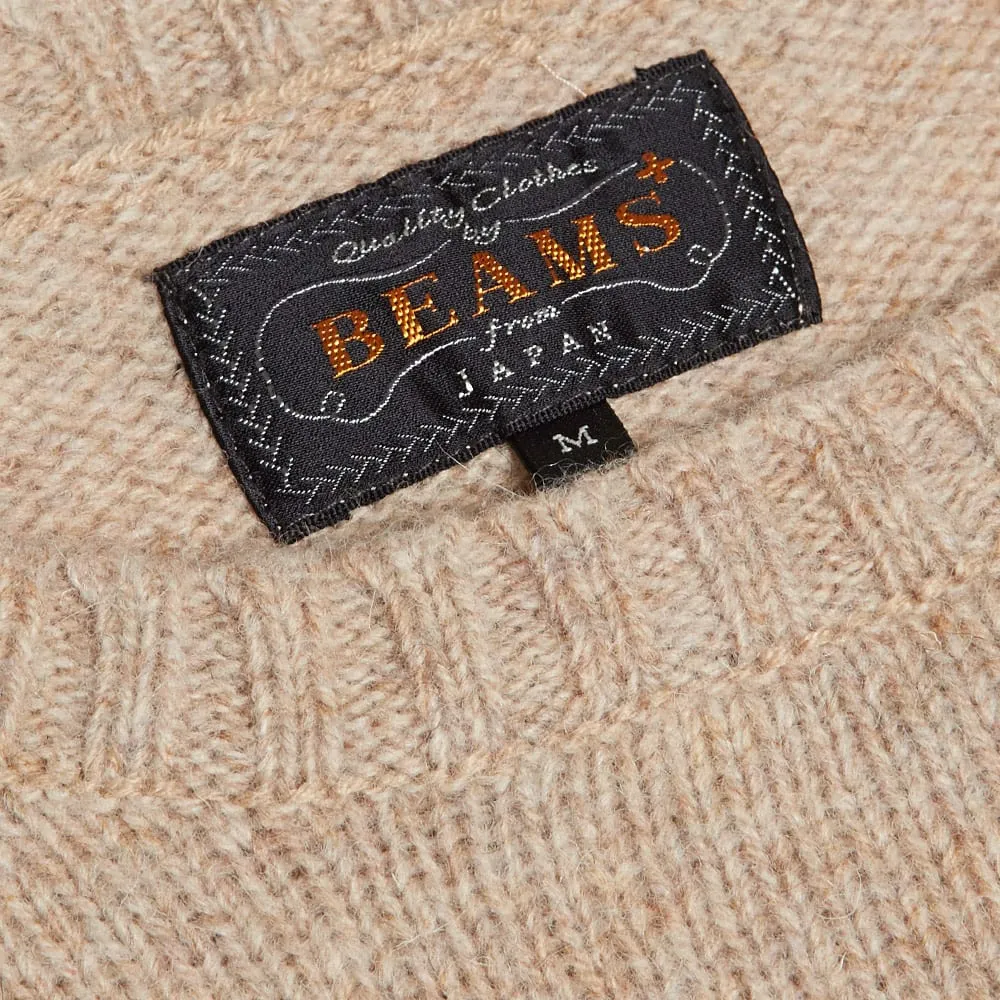 Beams Plus Crew Neck KnitBeige