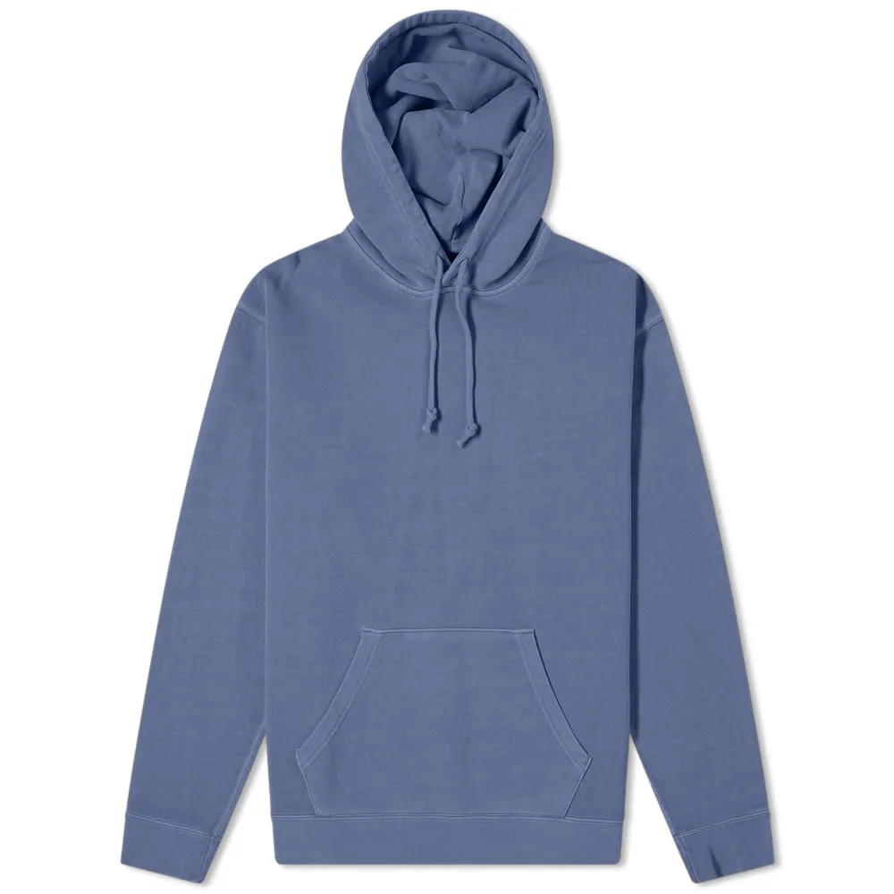 Beams Plus Pigment Dyed Popover HoodieBlue