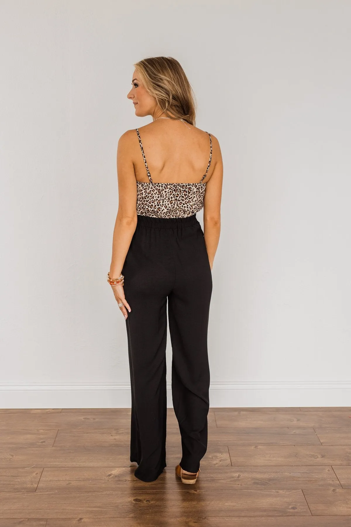 Beautiful By Nature Leopard Jumpsuit- Natural & Black