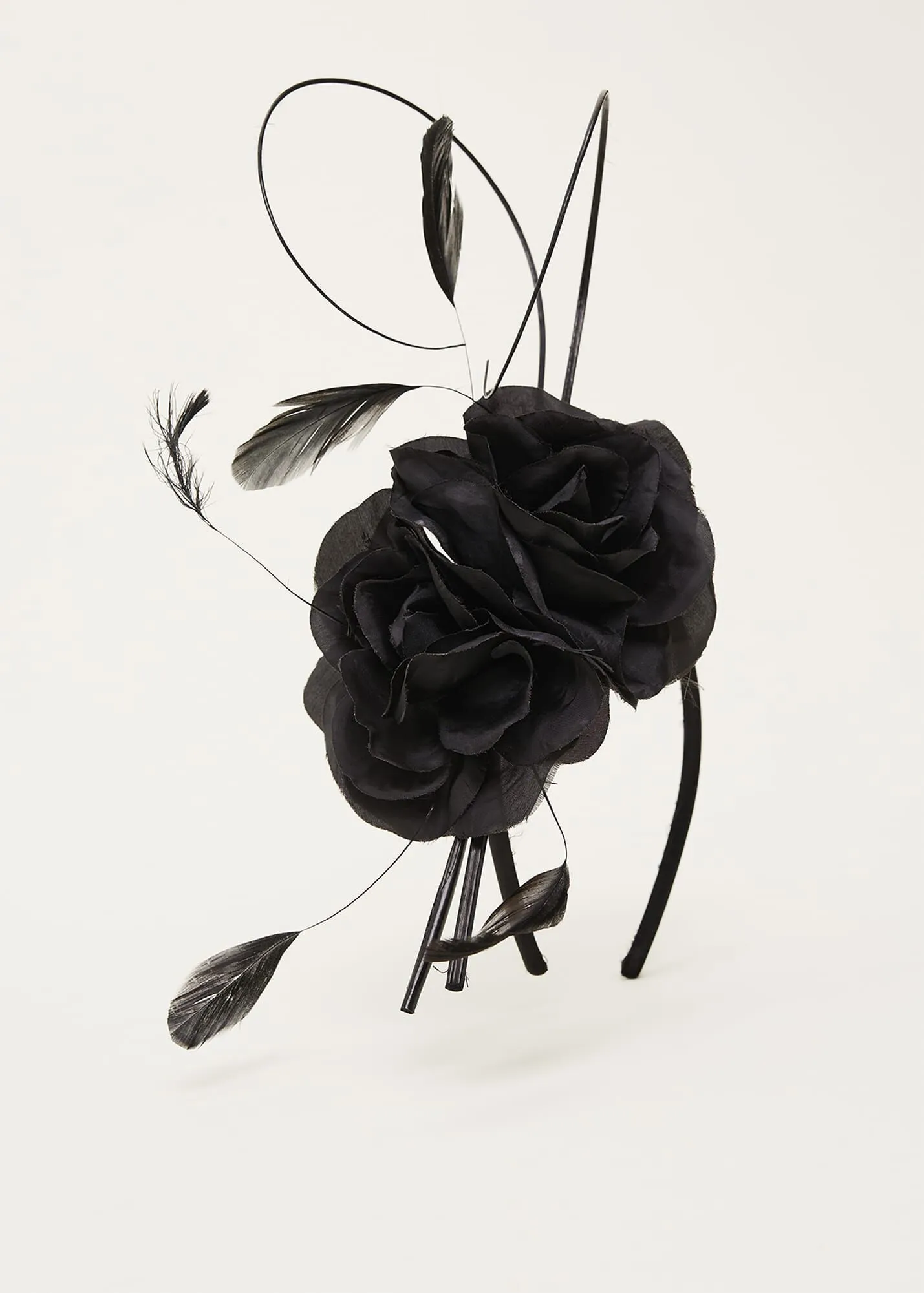 Black Flower Headband