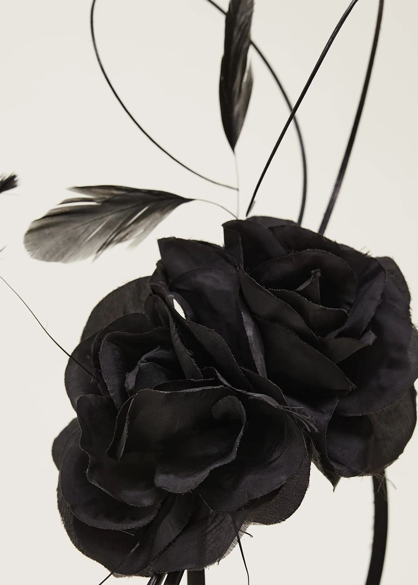 Black Flower Headband