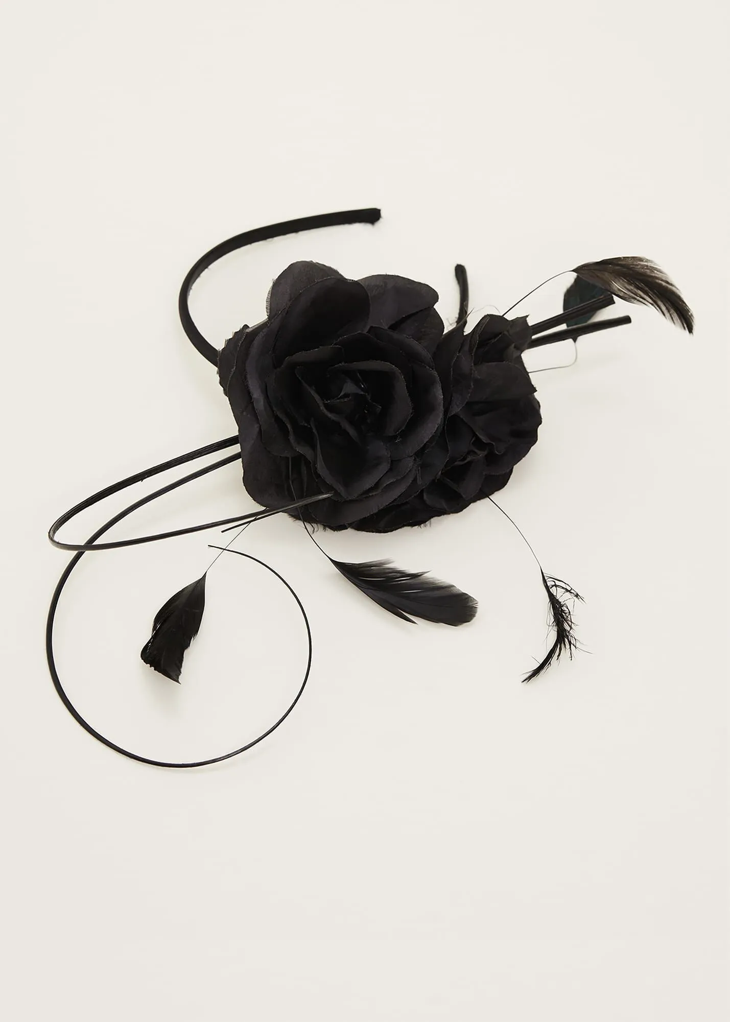 Black Flower Headband