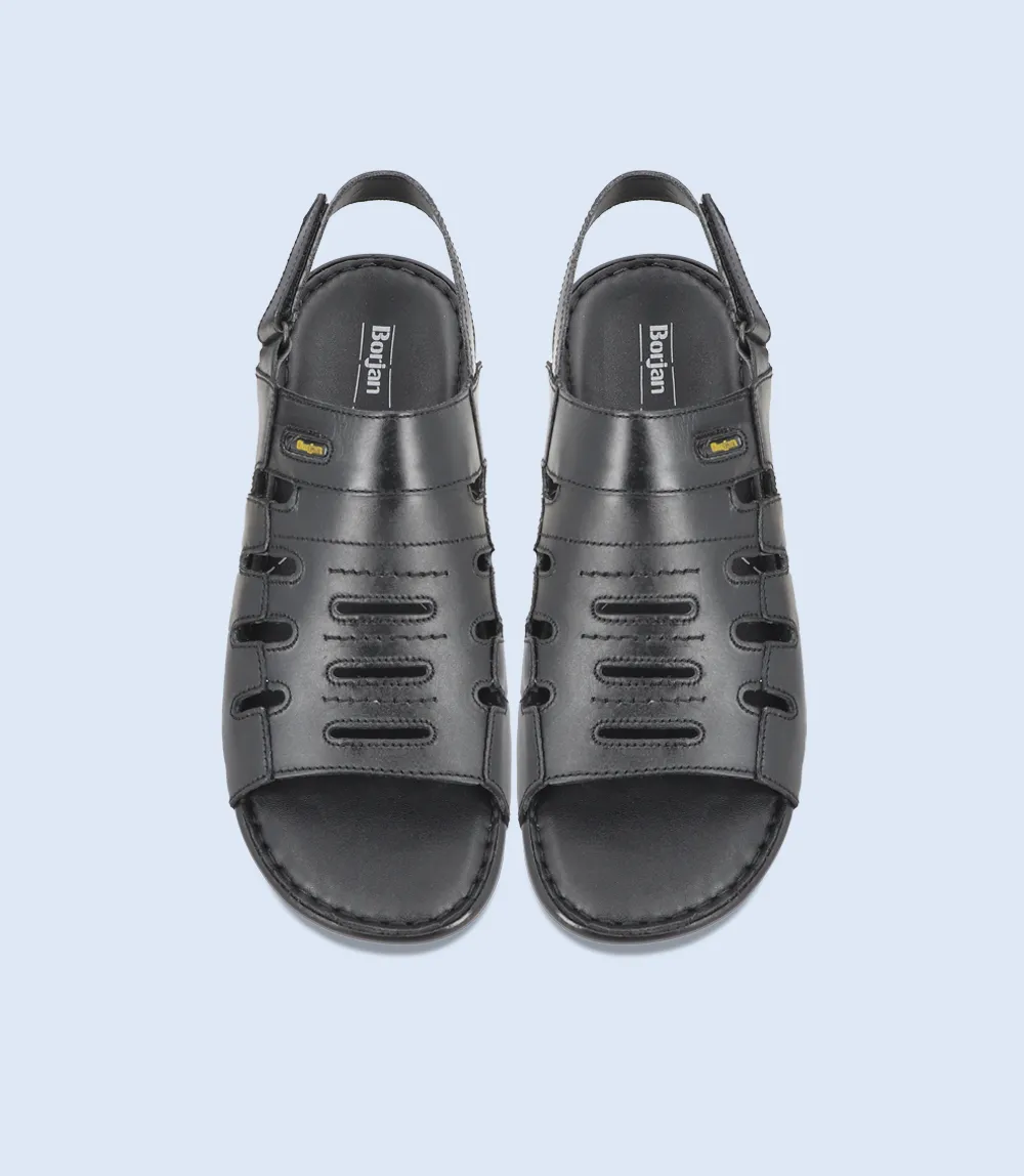 BM5744-BLACK-Men Casual Sandal