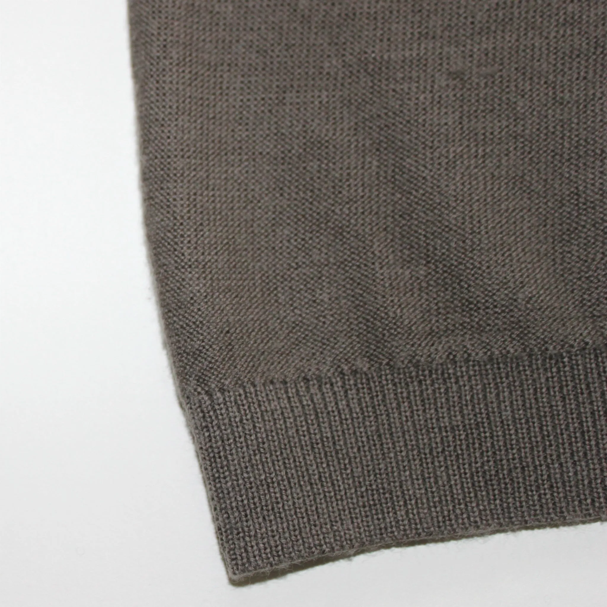 Bonpoint Mushroom Grey Wool V-Neck Jumper