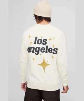 boohoo Mens Oversized Los Angeles Puff Print Sweatshirt