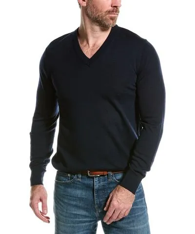 Brooks Brothers Merino Wool V-Neck Sweater