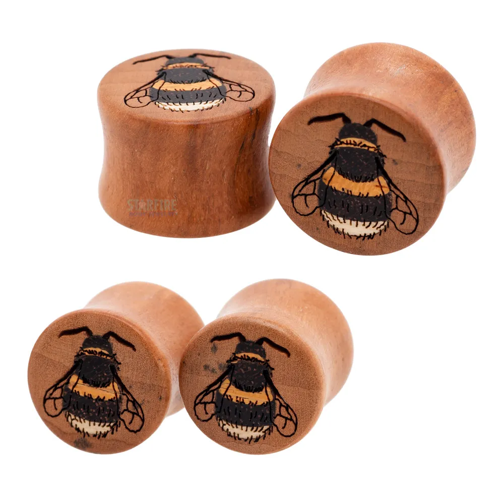 Bumblebee Wood Inlay Plugs