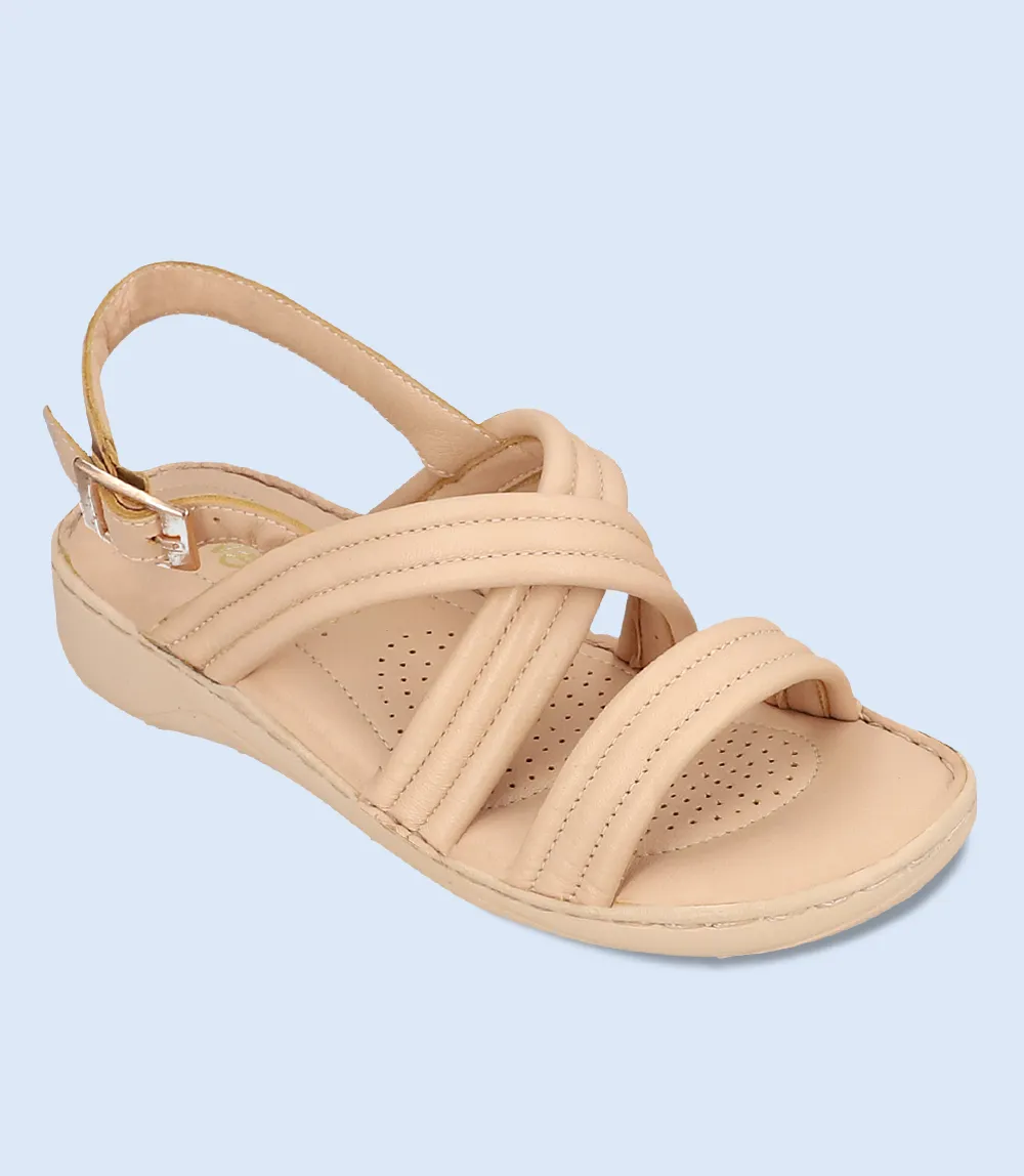 BW7201-BEIGE-Women Comfort Sandal