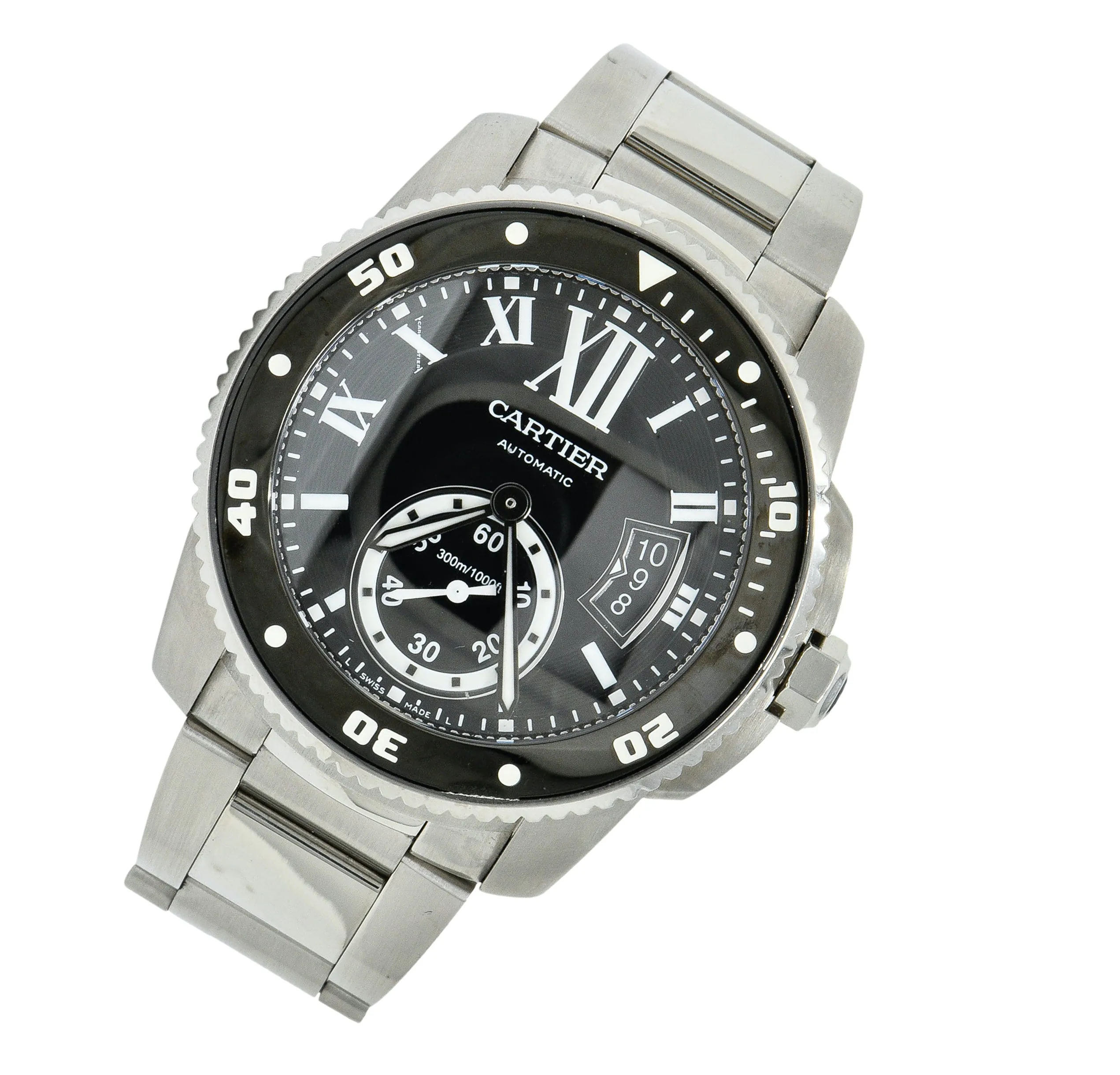 Cartier Calibre de Cartier Diver Stainless Steel Automatic Men's Watch W7100057