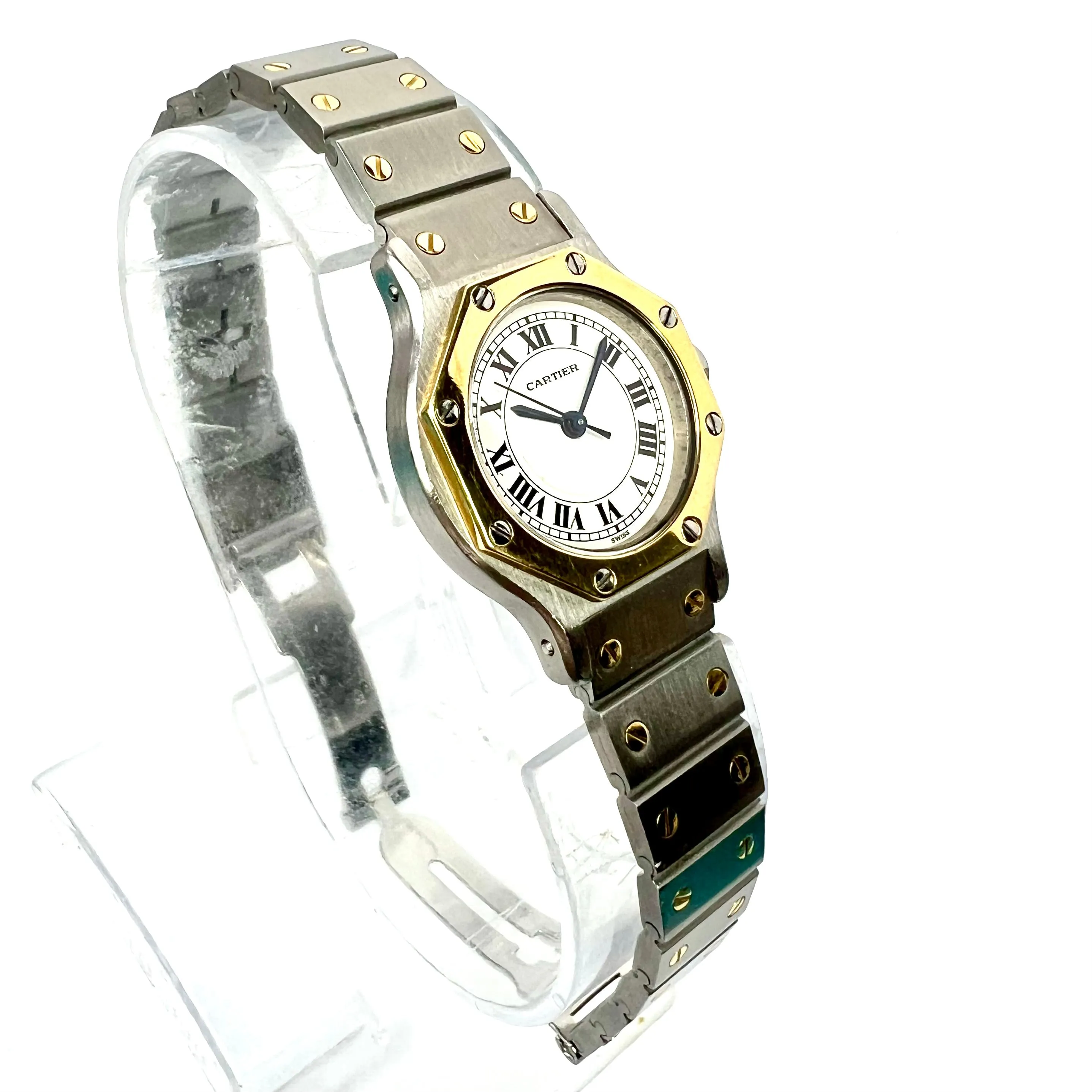 CARTIER SANTOS OCTAGON 25mm Automatic 2 Tone Watch