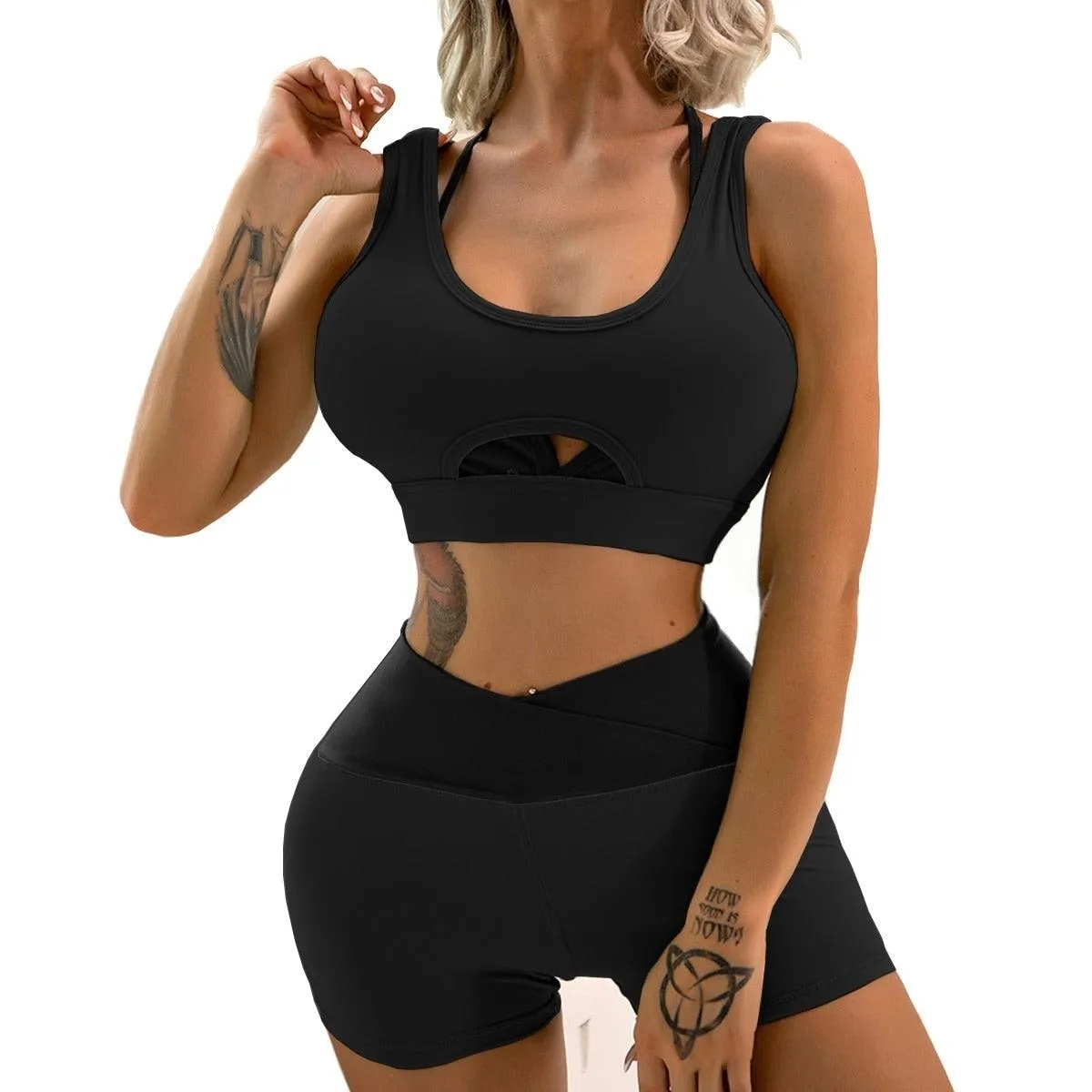 Cloud Hide Fitness Yoga Set Gym Sport Suits Sexy Women Sports Wear