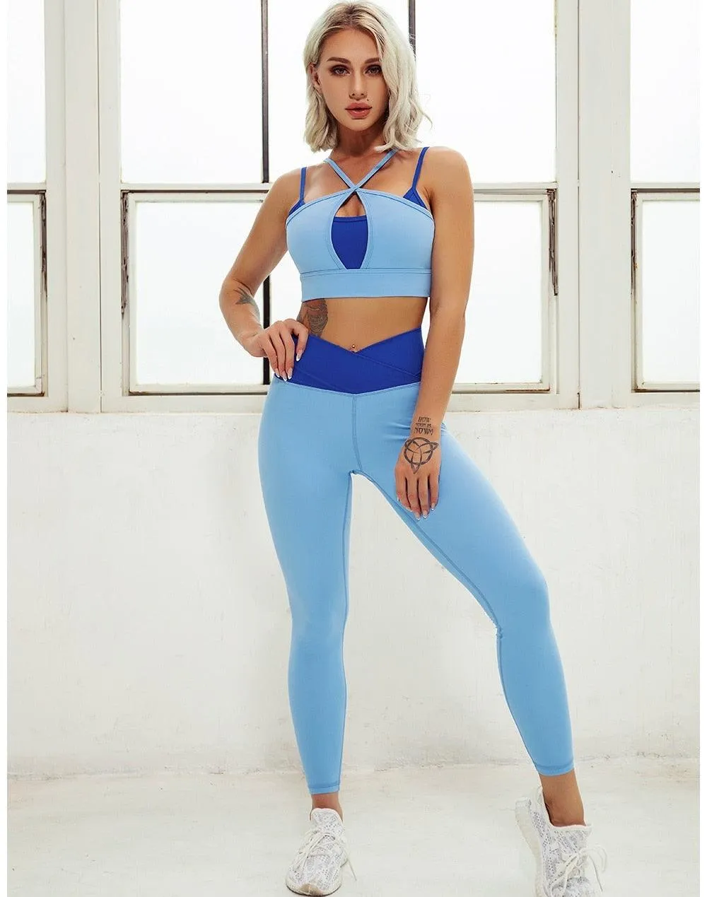 Cloud Hide Fitness Yoga Set Gym Sport Suits Sexy Women Sports Wear