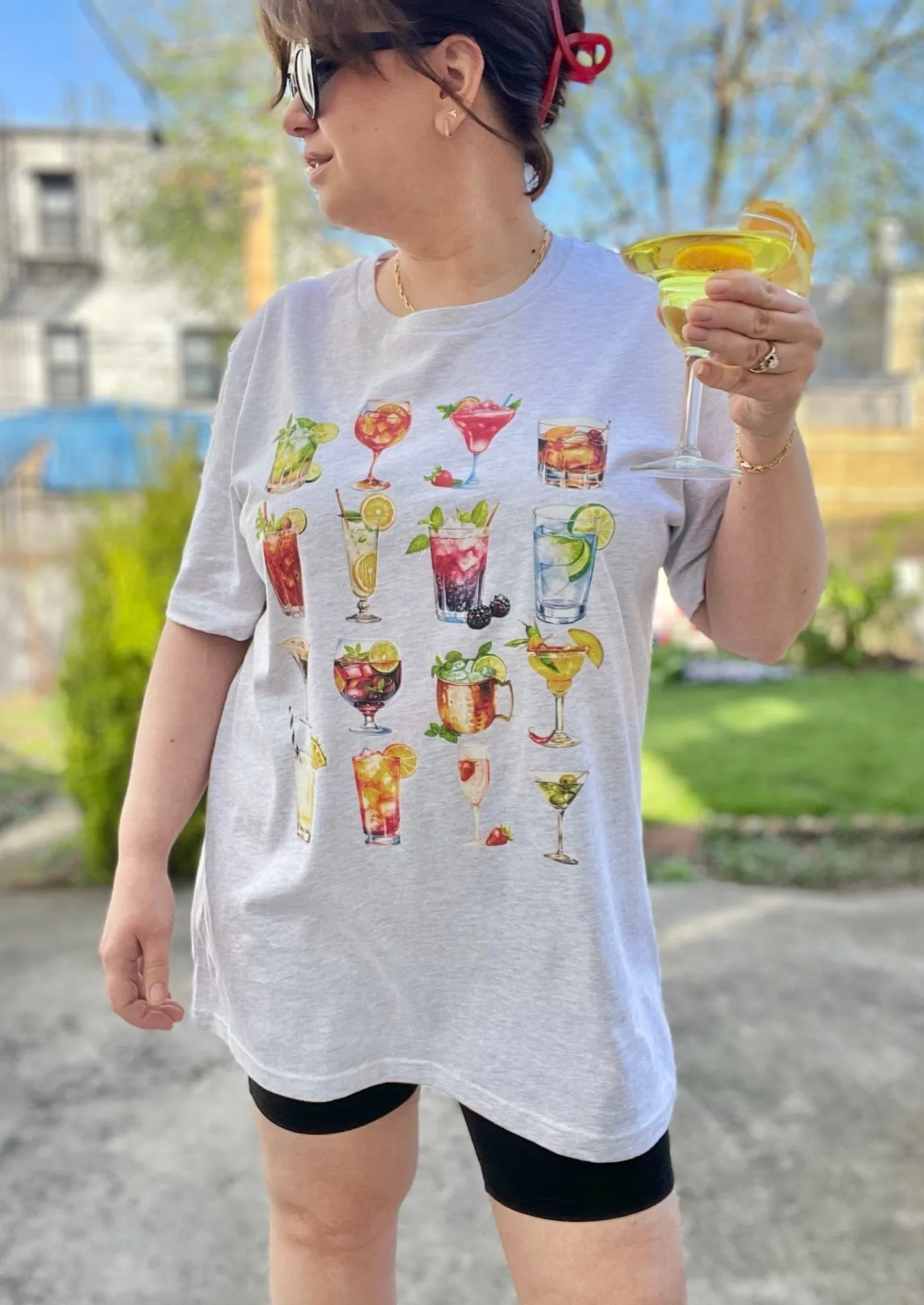 Cocktails Short Sleeve Tee Shirt