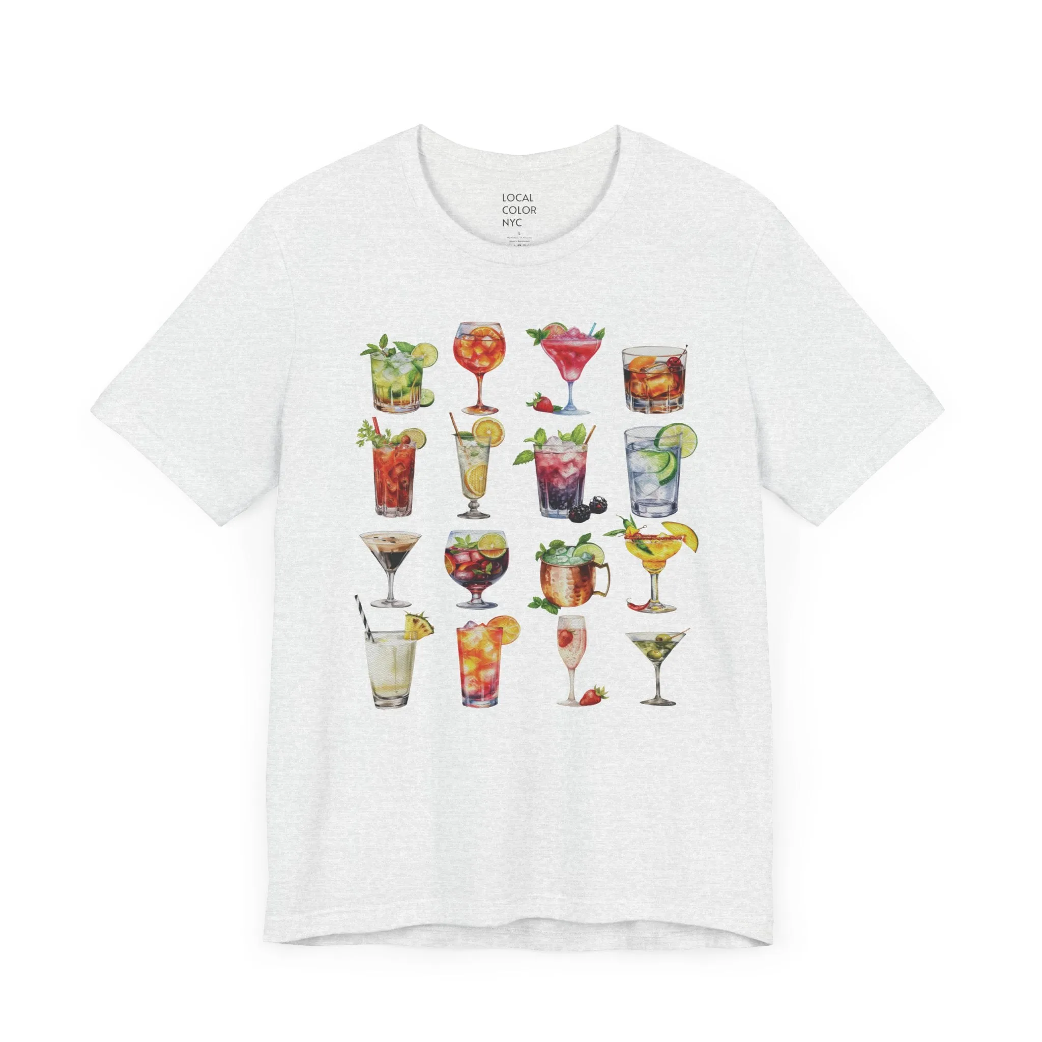 Cocktails Short Sleeve Tee Shirt