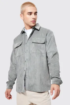 Cord Overshirt | boohooMAN UK