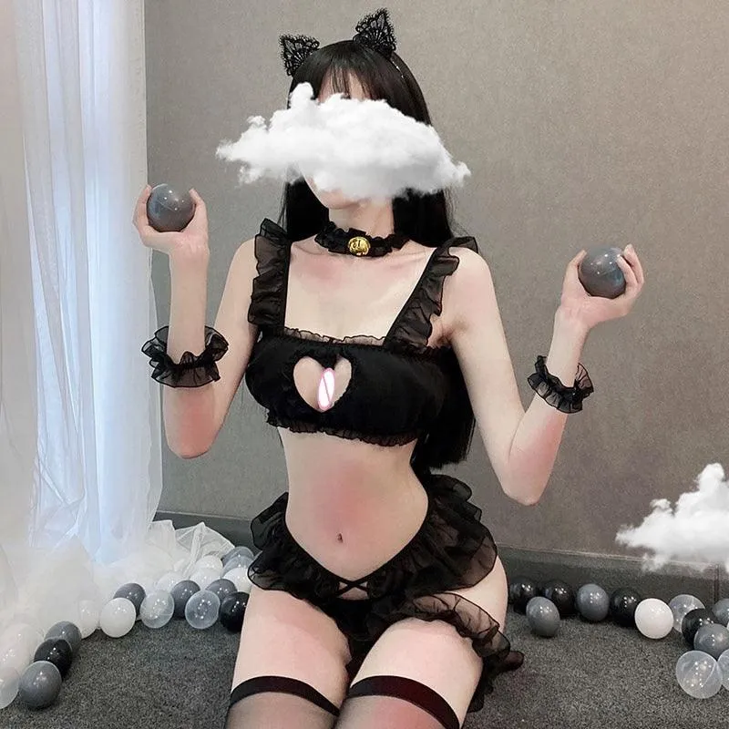 Cosplay Bra Lace Set Devil