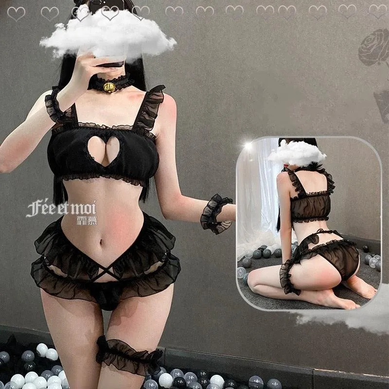 Cosplay Bra Lace Set Devil