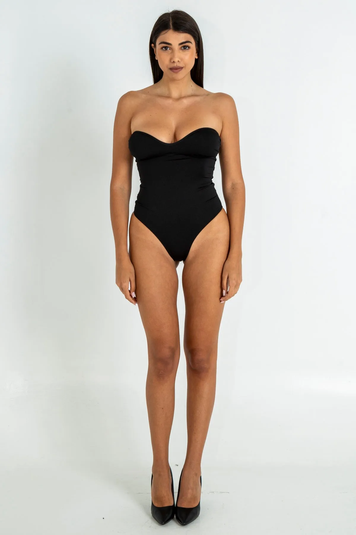 Costume intero monokini scollatura a cuore