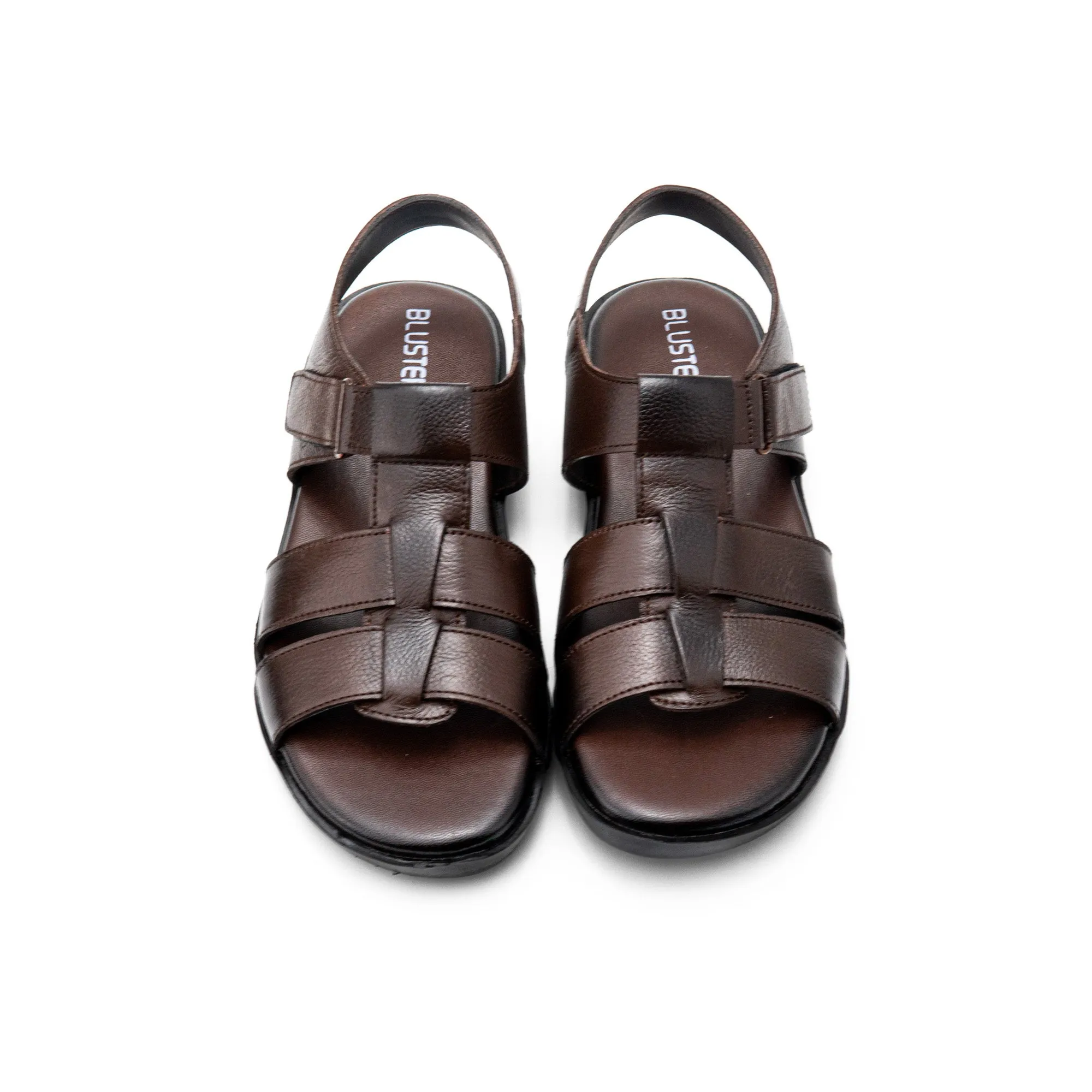 Cross Strap Men Leather Sandal