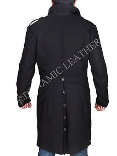 DAVID BECKHAM DOUBLE BREASTED WOOLEN LONG COAT, TRENCH COAT, PEA COAT-BNWT