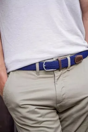 Elastic Woven Belt in Colbalt Blue    