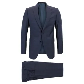 Emporio Armani - M Line Slim Fit Check Suit in Navy