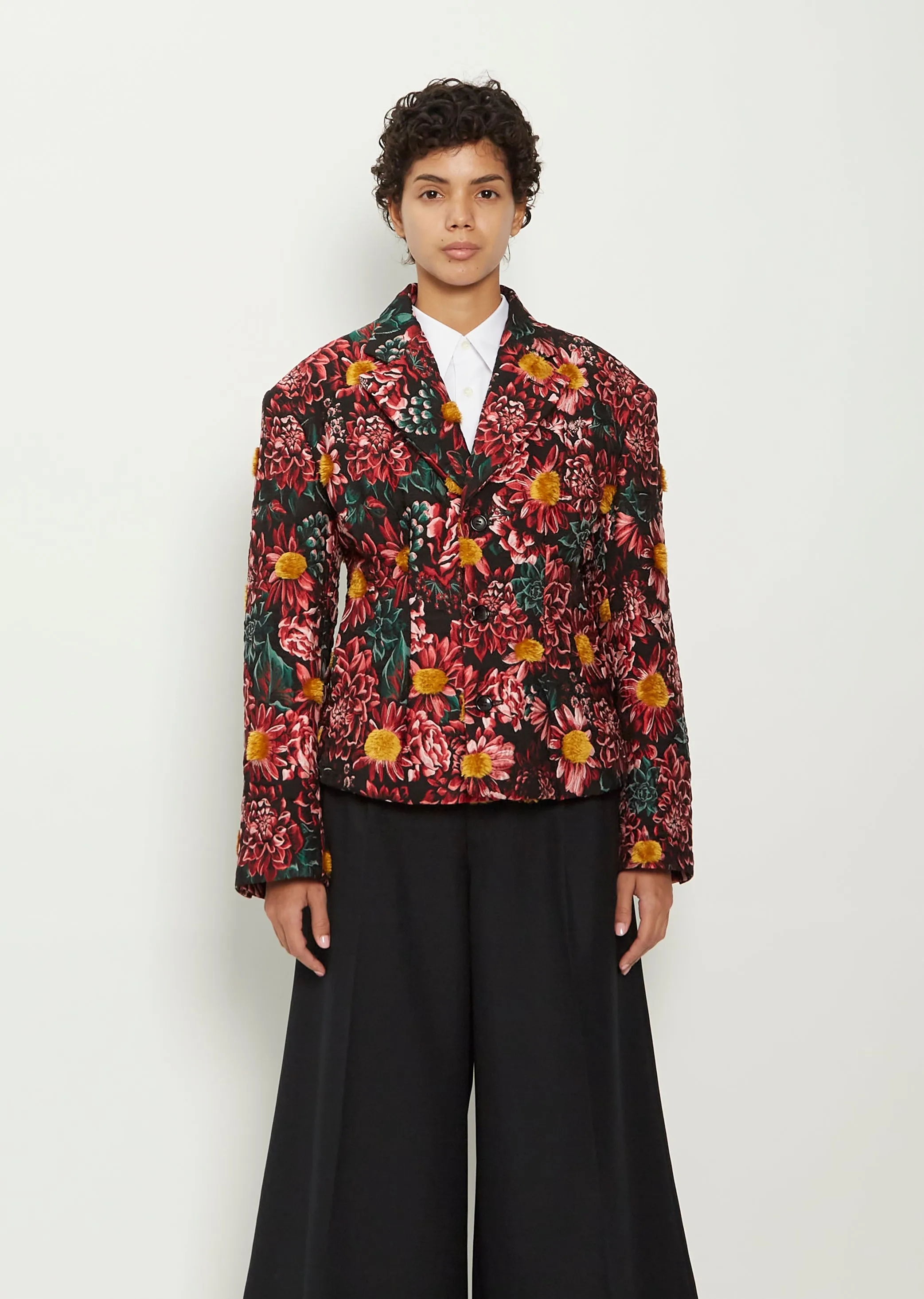 Flower Jacquard Jacket