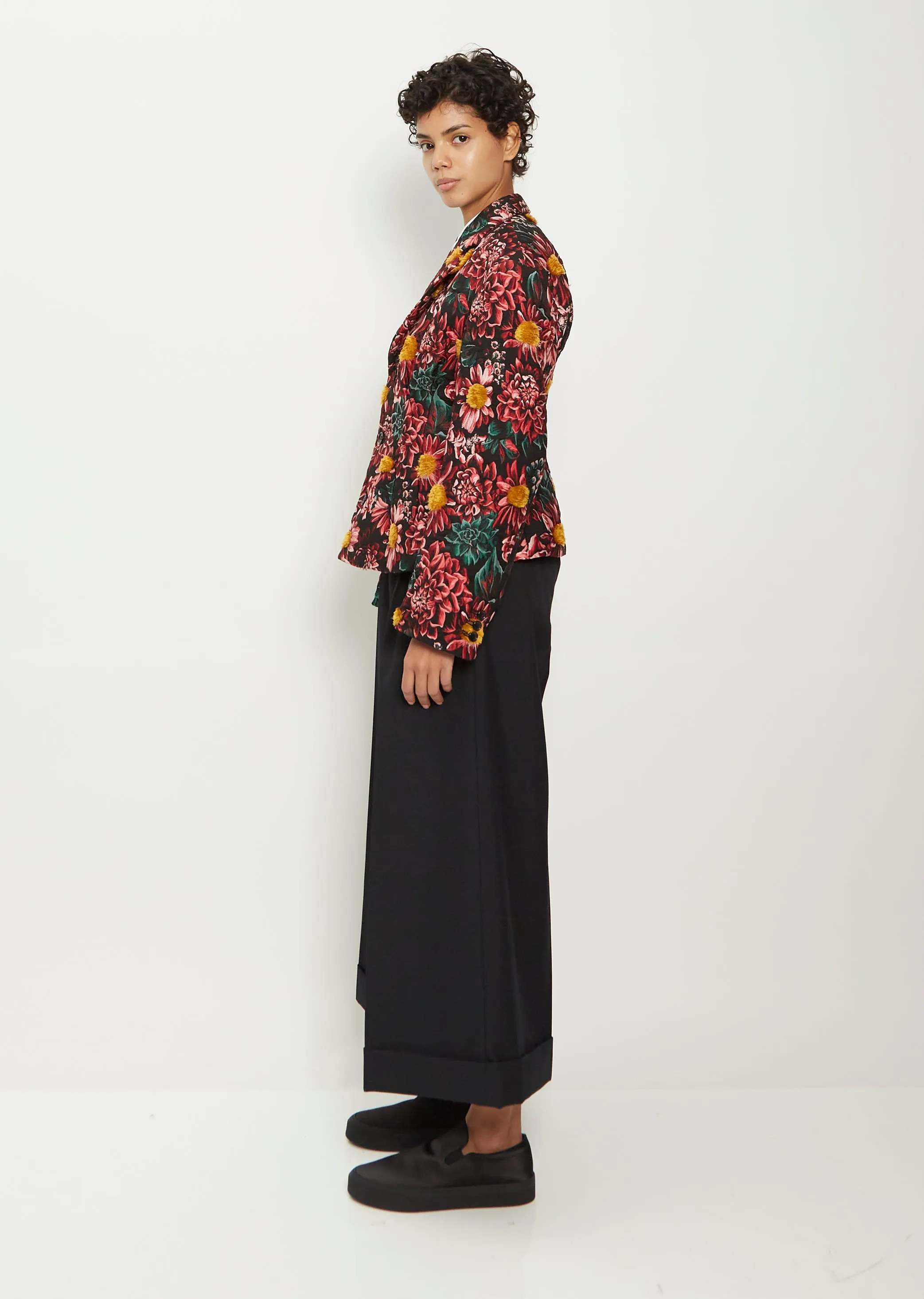 Flower Jacquard Jacket