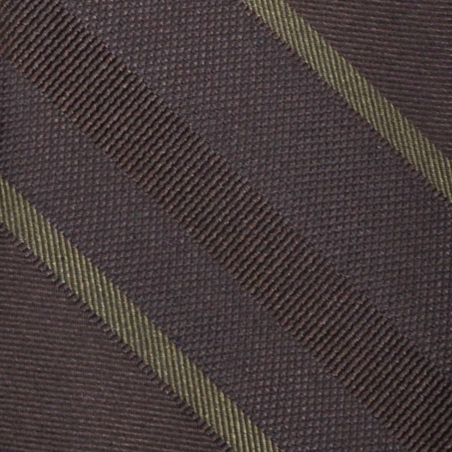 F.Marino Regimental Silk Tie 3 Folds Wengè