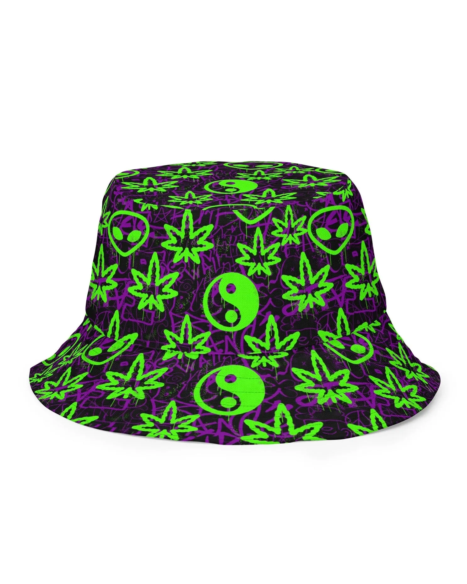 Ganja Graffiti Reversible Bucket Hat