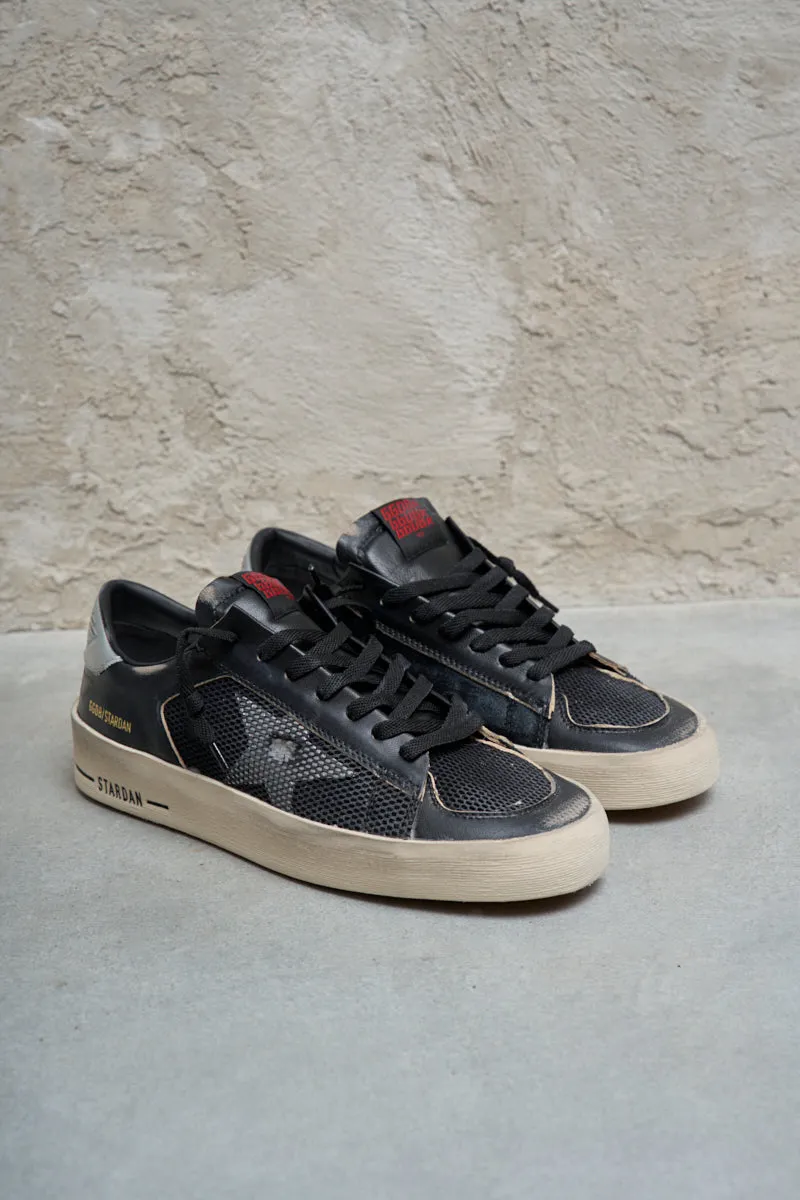 GOLDEN GOOSE Sneakers uomo Stardan con stella argento