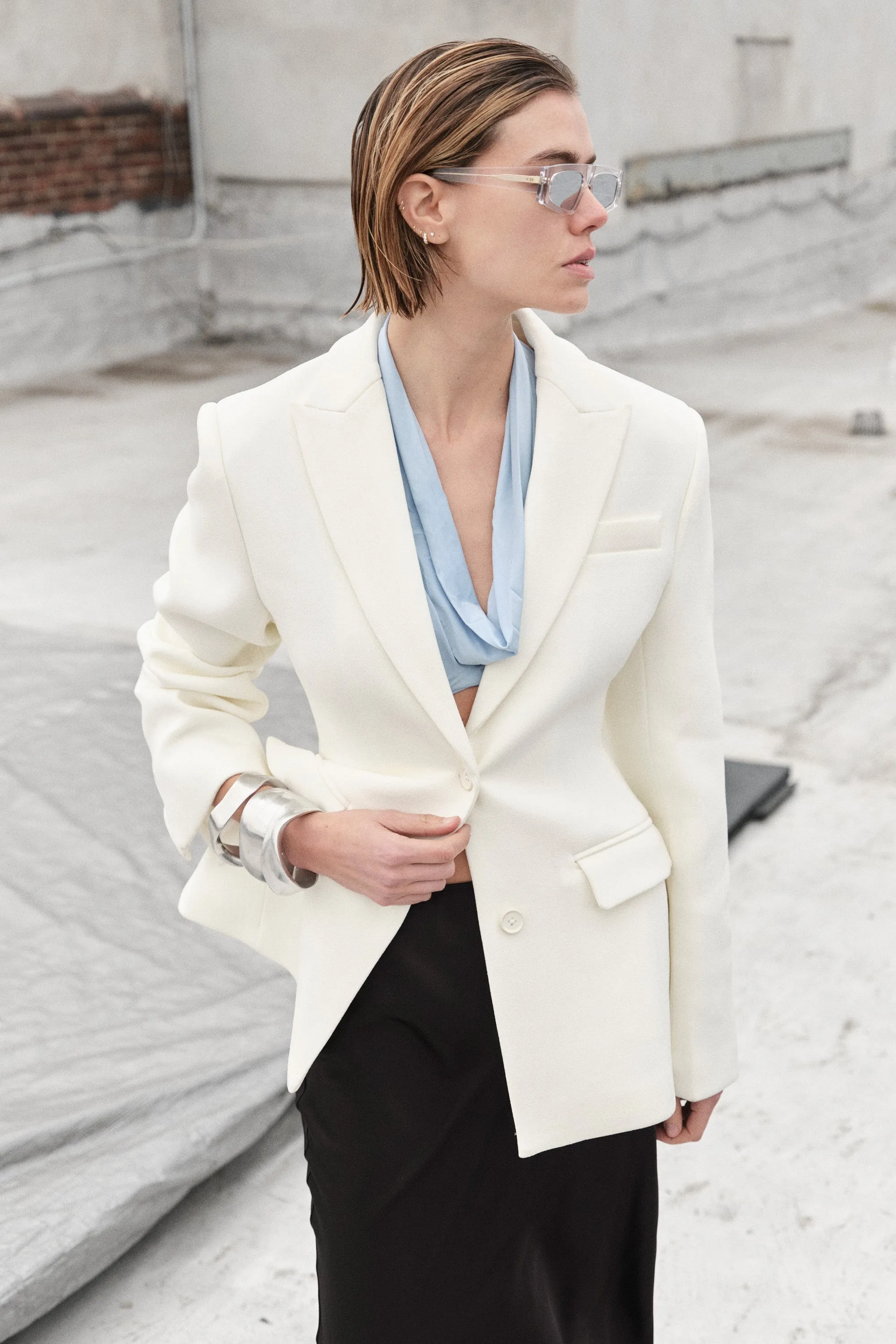 GREENWICH BLAZER - WHITE