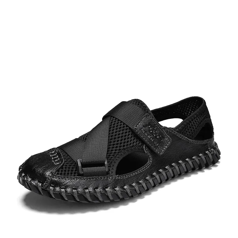 Hand-woven sandals men's summer shoes breathable