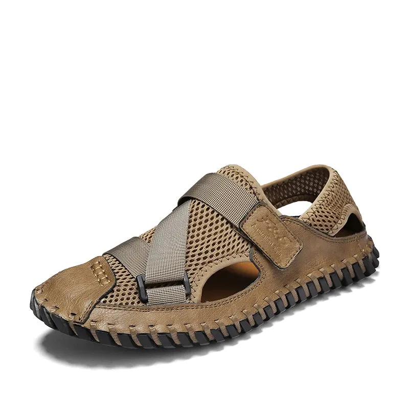 Hand-woven sandals men's summer shoes breathable