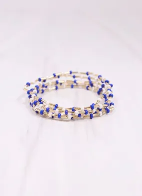 Hardy Bracelet Set BLUE WHITE