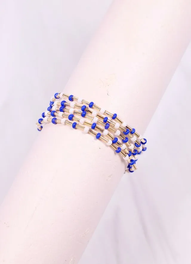 Hardy Bracelet Set BLUE WHITE